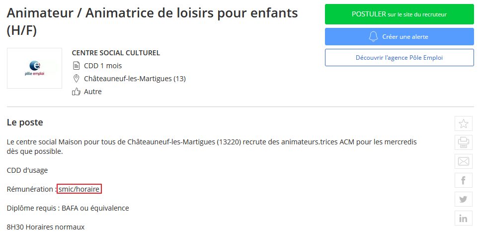 SMIC demande